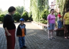 Stanisław jako dziecko na obozie (od lewej)