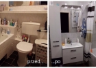 łazienka przed i po