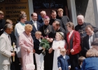 Pierwsza Komunia Święta podopiecznych SPES w 1992 roku. O. Henryk – w prawym górnym rogu. 
